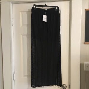 Elegant Black Lace Skirt